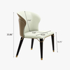 High Quality Modern PU Leather Upholstery Dining Chair Wingback Side Chair