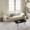 Minimalist Anti-Scratch Water Proof Loveseats Beige Sofa 