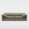 Modern Anti-Scratch Water Proof Loveseats Khaki Sofa 