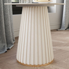 Modern Light Luxury Glossy Sintered Stone Tabletop Side Table