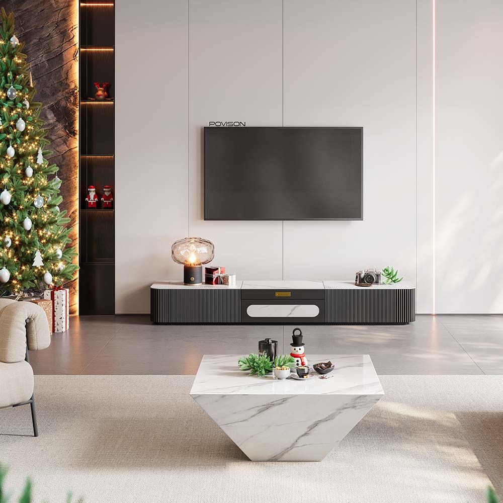 Modern Sintered Stone TV Stand 