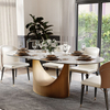 SMILE - Hobart Modern Oval Dining Table for 6 Wish Elevate The Taste