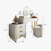 Modern LED Lighted Mirror Dressing Sintered Stone Makeup Vanity