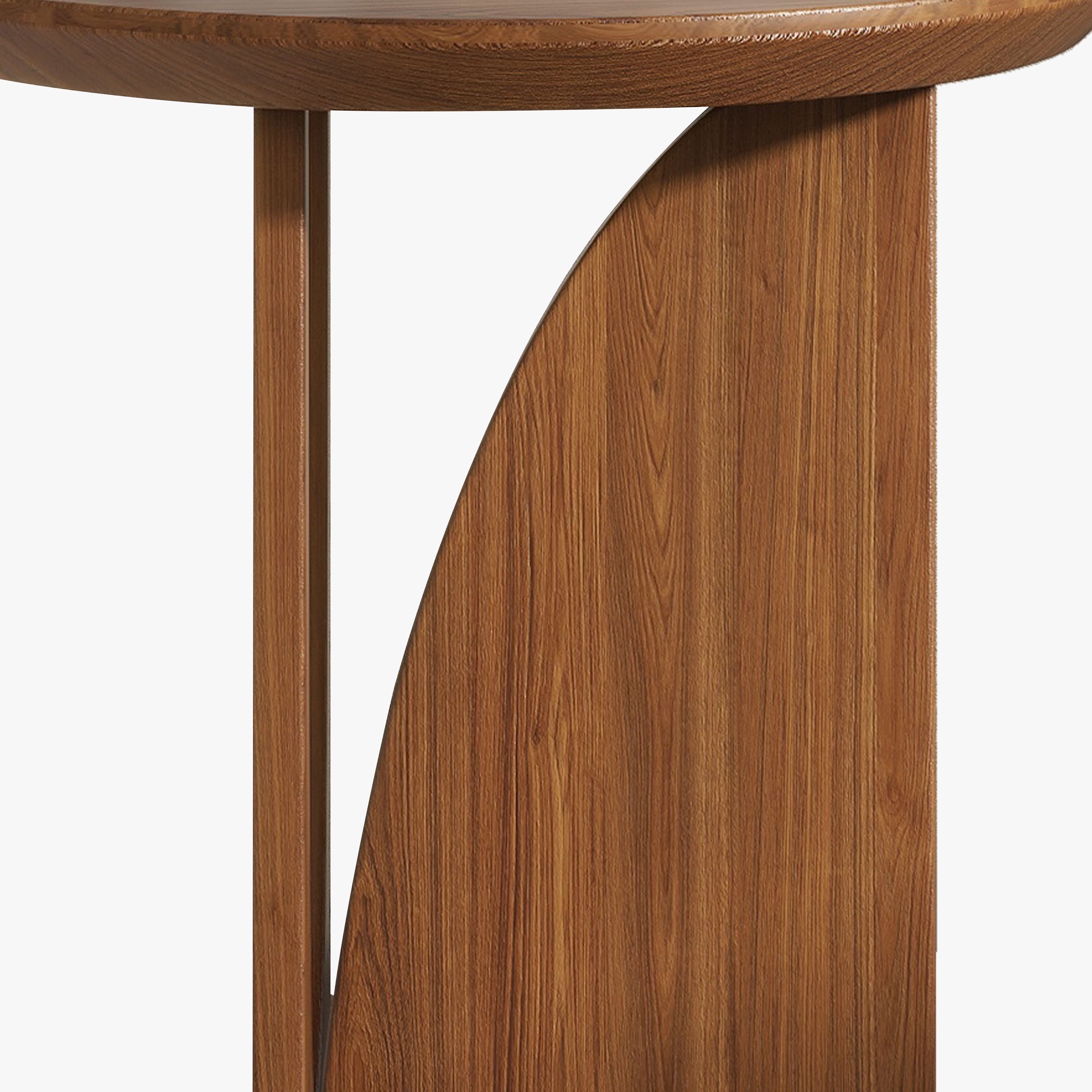 Mid-century Modern Round Side Table Minimalist End Table