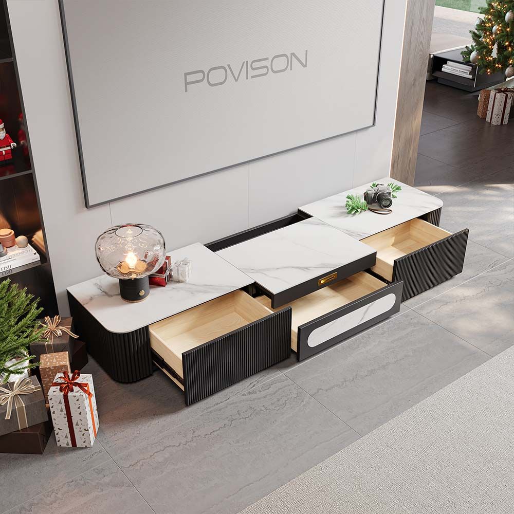 Modern Sintered Stone TV Stand 