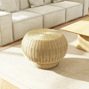 Modern Minimalist Round Rattan Low Stool 