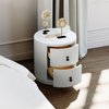 Modern Round Two Drawers Premium Nightstand 