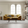 Modern Anti-Scratch Water-Proof Loveseats Yellow Sofa 