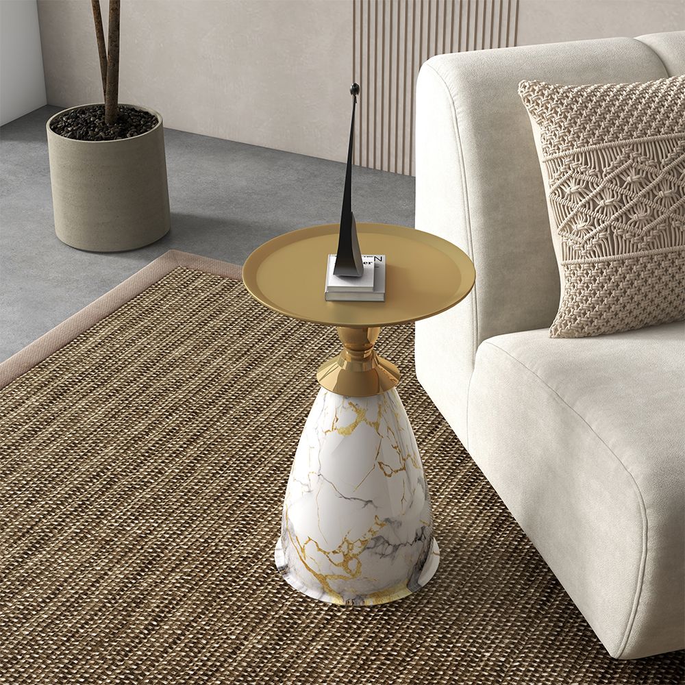 Modern Light Luxury Irregular Side Table 