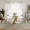 Modern Luxury Marble Rectangular Dining Table