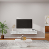 Modern Matte Sintered Stone Wall-Mounted TV Stand, Storage