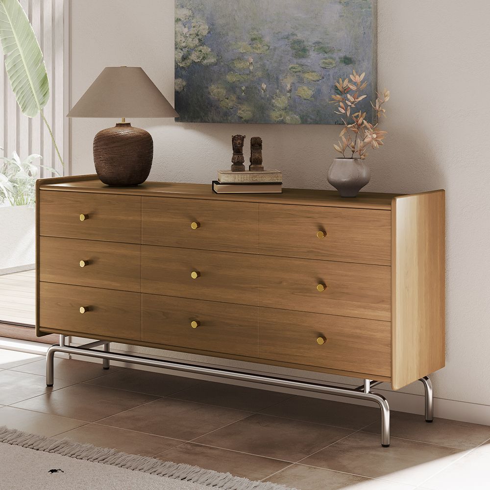 Mid-Century Modern 9-Drawer Dresser