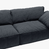 Modern Anti-Scratch Water-Proof Loveseats Navy Blue Sofa 