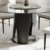 Modern Glass Round Pedestal Dining Table