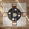 Modern Golden Base Round Dining Table