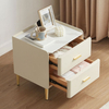 Modern Minimalist Curved Drawer Solid Wood Nightstand