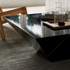 Modern Drum White Sintered Stone Coffee Table