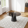 Luxury Modern Round Glass Dining Table 