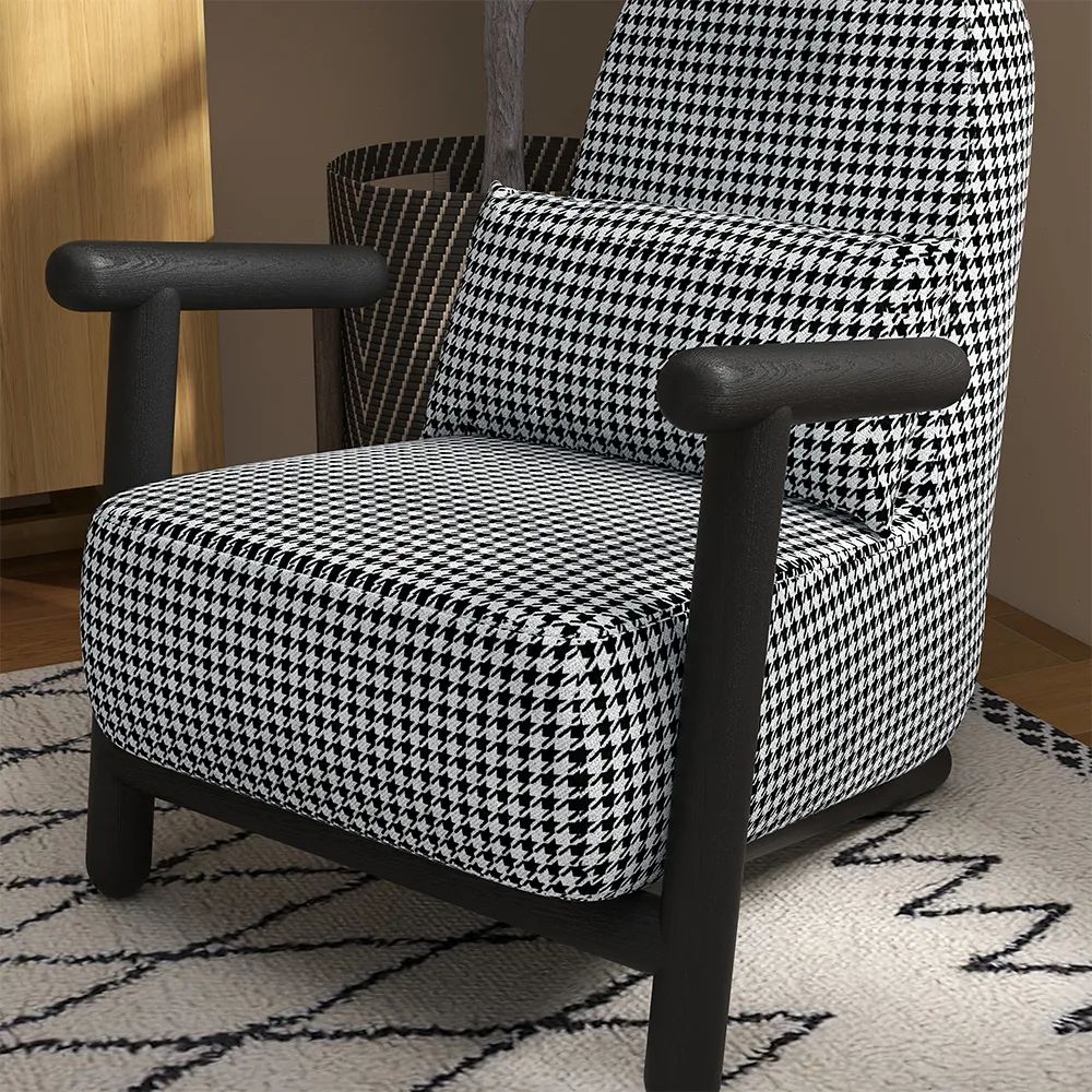 Modern Linen Light Luxury Accent Chair