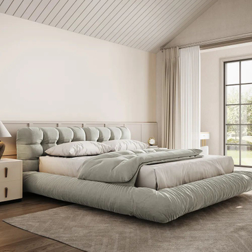 Platform Cloud Bed Frame With Headboard