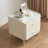 Modern Minimalist Curved Drawer Solid Wood Nightstand