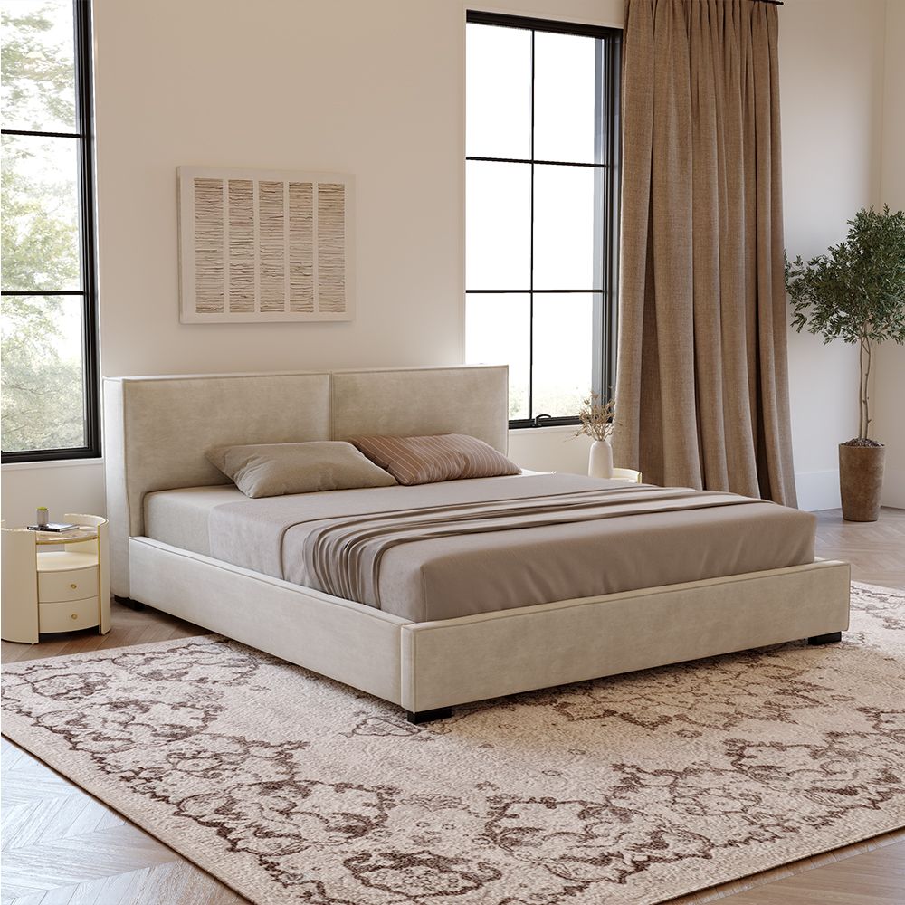 Wholesale Anti-scratch And Water-proof Fabric Platform Bed Frame