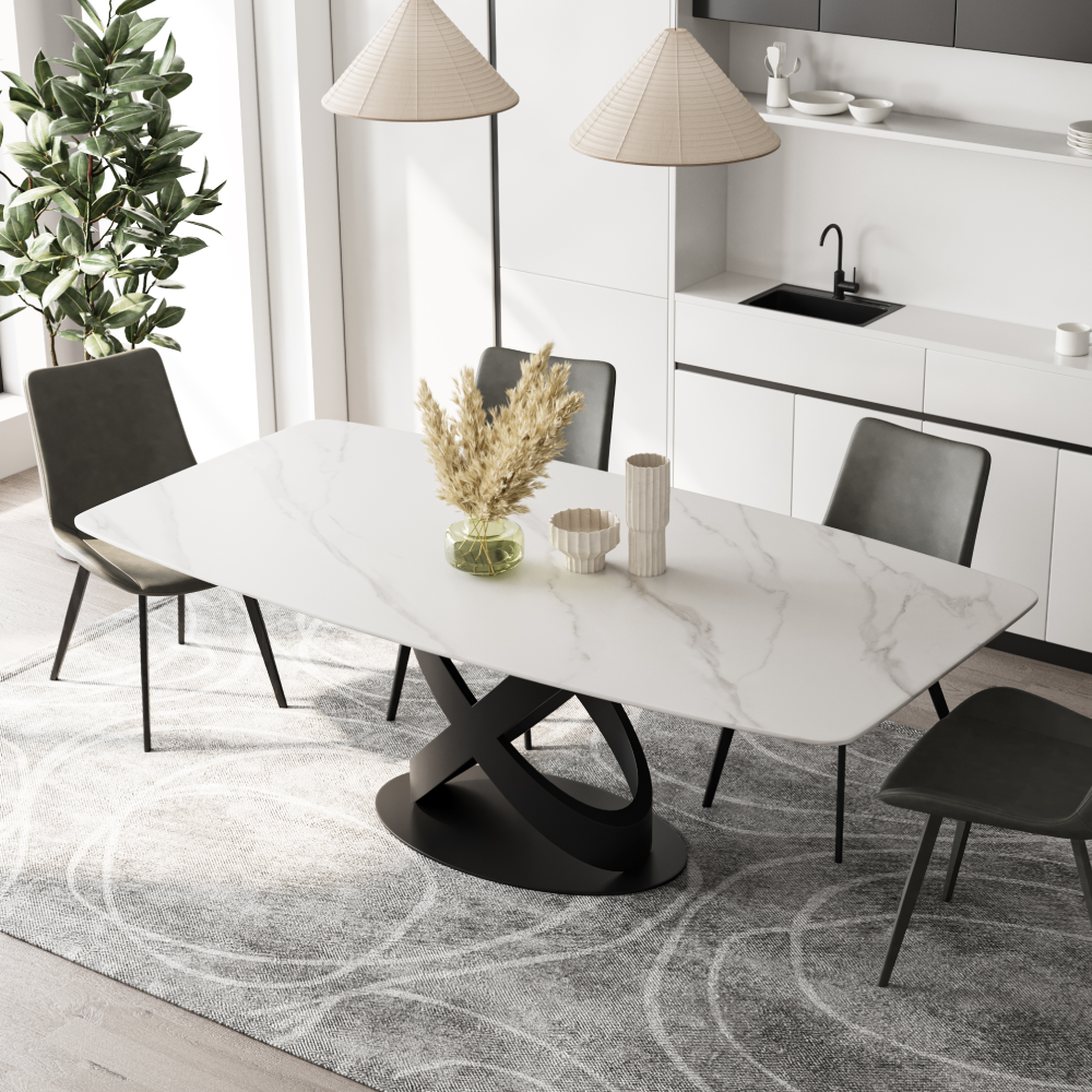 Modern Luxury Furniture White Dining Table