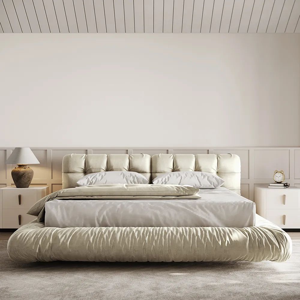 Platform Cloud Bed Frame With Headboard