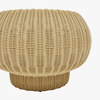 Modern Minimalist Round Rattan Low Stool 