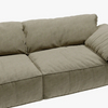 Modern Anti-Scratch Water Proof Loveseats Khaki Sofa 