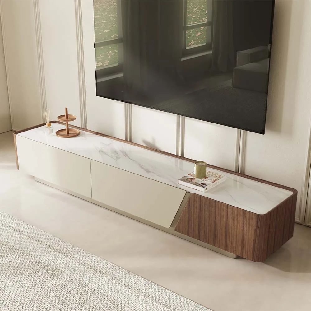 Modern Minimalist Fully-Assembled TV Stand 