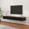 Modern Matte Sintered Stone Wall-Mounted TV Stand, Storage