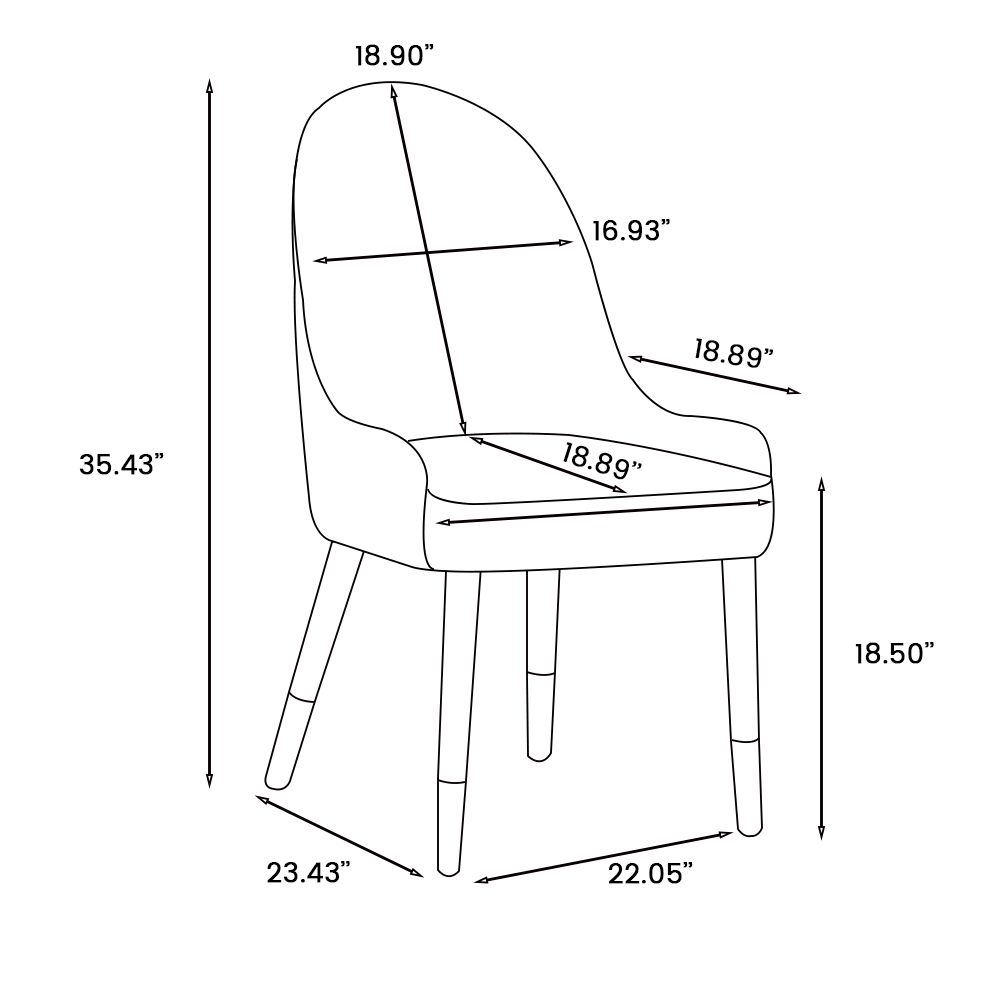 Serapion Beige PU Leather and Iron Leg Dining Chair 