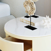 Modern Round Two Drawers Premium Nightstand 