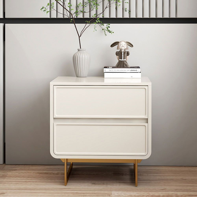 Beige Premium Fully Assembled Nightstand