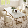 Furniture Manufacture Modern Faux Marble Dining Table 