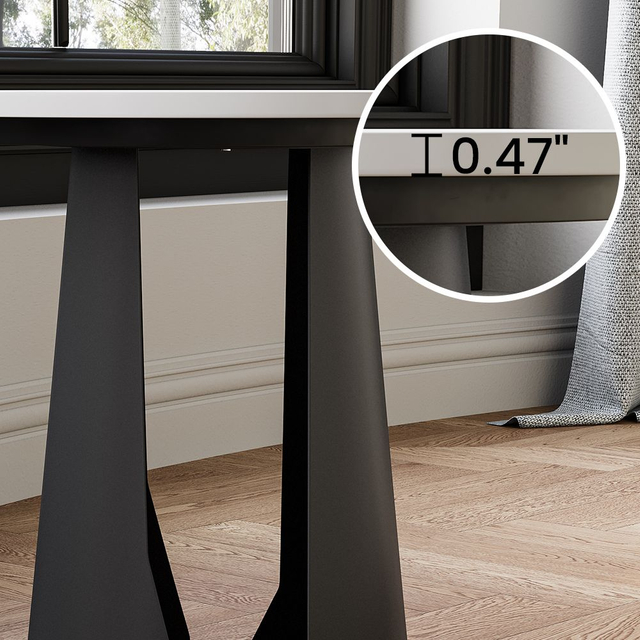 Minimalist Round Modern Sintered Stone End Table