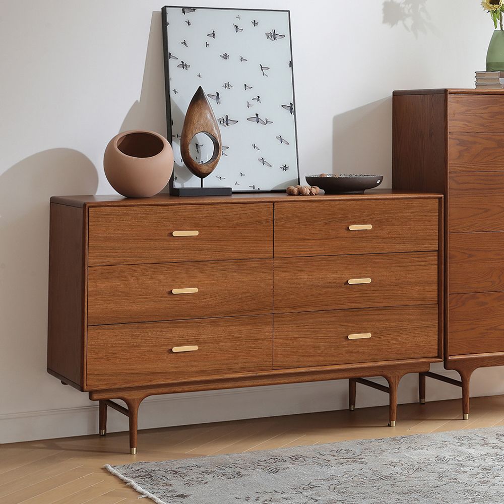 Mid Century Wood Dresser 