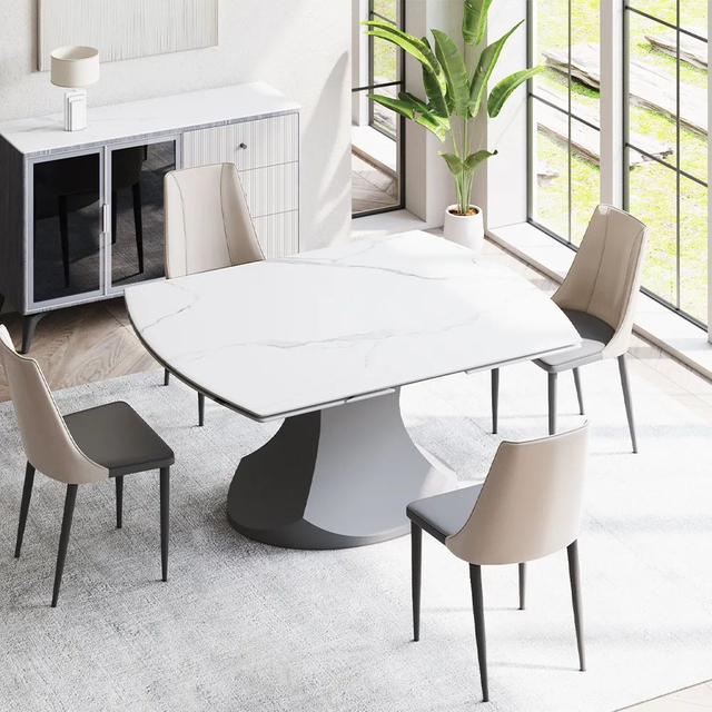 Modern Extendable Rectangular Dining Table