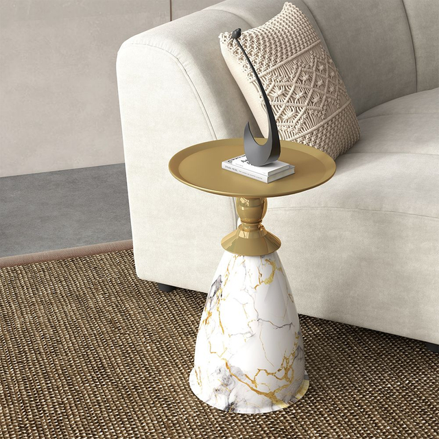 Modern Light Luxury Irregular Side Table 