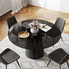 Luxury Modern Round Glass Dining Table 